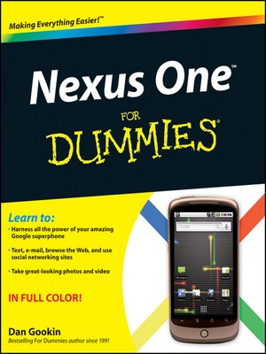 cover image of Nexus One For Dummies